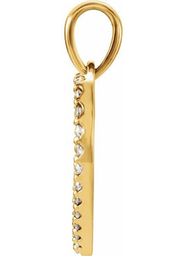 14K Rose Gold 1/5 CTW Natural Diamond Heart Pendant