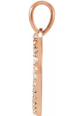 14K Rose Gold 1/5 CTW Natural Diamond Heart Pendant