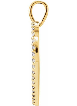 14K Rose Gold 1/5 CTW Natural Diamond Heart Pendant