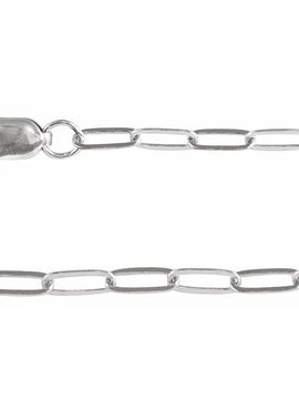 14K Yellow Gold Recycled Metal 2.1 mm Paperclip-Style Chain by the Inch