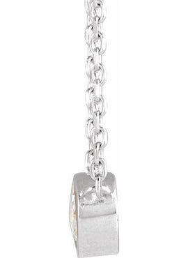 Platinum 1/3 CT Rose-Cut Natural Diamond Bezel-Set 18
