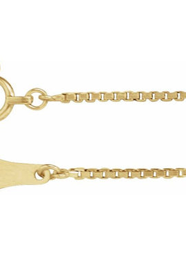 18K Yellow Gold 1 mm Box 16