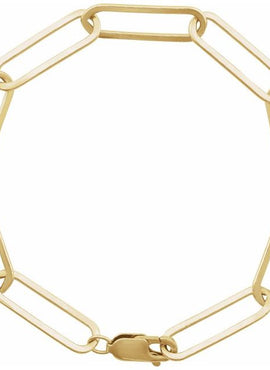 14K Yellow Gold 6.2 mm Paperclip-Style 7