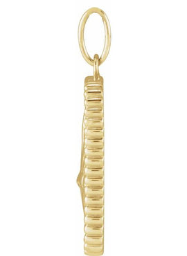 14K Rose Gold Crescent Moon 16-18