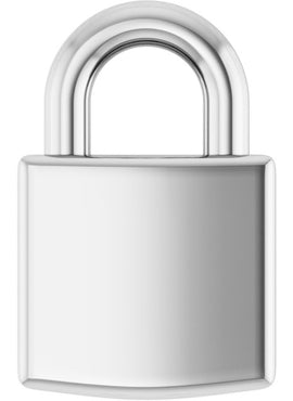 14K Yellow Gold Engravable Lock Pendant