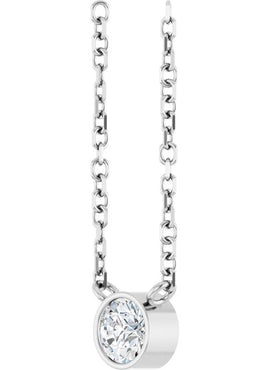 14K Yellow Gold .06 CT Natural Diamond Solitaire 16-18