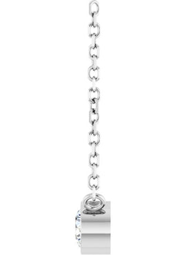 14K Yellow Gold .06 CT Natural Diamond Solitaire 16-18