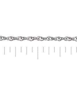 Sterling Silver 1.25 mm Rope Chain by the Inch