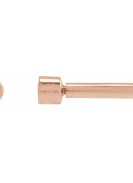 14K Rose Gold .02 CT Natural Diamond Earring
