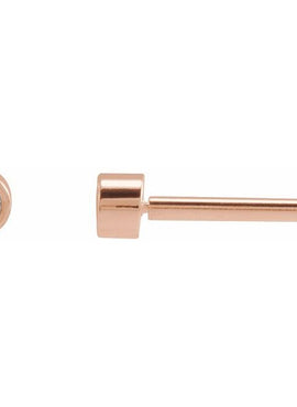 14K Rose Gold .02 CT Natural Diamond Earring