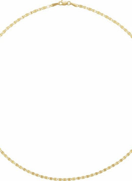 14K Yellow Gold 2.7 mm Mirror 7 1/2