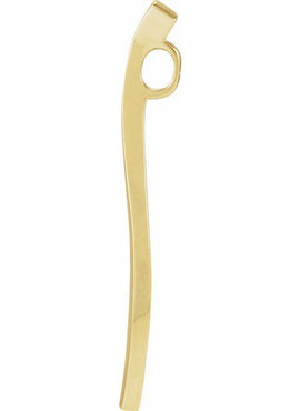18K Palladium White Gold Freeform Pendant