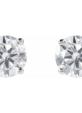 14K Yellow Gold 1/3 CTW Lab-Grown White Diamond Earrings