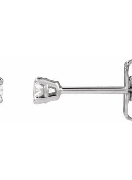 14K Yellow Gold 1/3 CTW Lab-Grown White Diamond Earrings