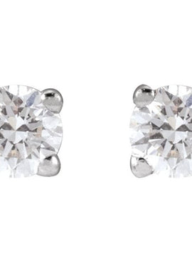 14K Yellow Gold 1/3 CTW Lab-Grown White Diamond Earrings