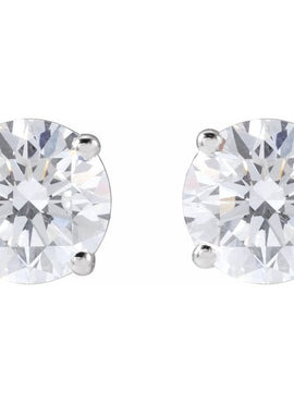 14K Yellow Gold 1/3 CTW Lab-Grown White Diamond Earrings