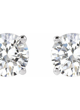 14K Yellow Gold 1/3 CTW Lab-Grown White Diamond Earrings