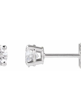 14K Yellow Gold 1/3 CTW Lab-Grown White Diamond Earrings