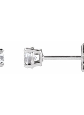 14K Yellow Gold 1/3 CTW Lab-Grown White Diamond Earrings