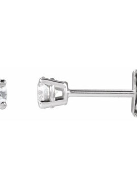 14K Yellow Gold 1/3 CTW Lab-Grown White Diamond Earrings