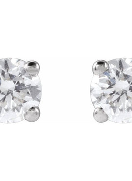 14K Yellow Gold 1/3 CTW Lab-Grown White Diamond Earrings