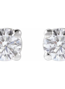 14K Yellow Gold 1/3 CTW Lab-Grown White Diamond Earrings