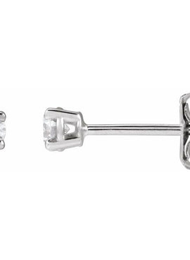 14K Yellow Gold 1/3 CTW Lab-Grown White Diamond Earrings
