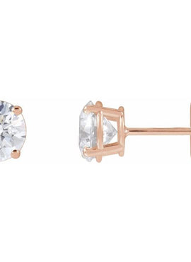 14K Yellow Gold 1/3 CTW Lab-Grown White Diamond Earrings
