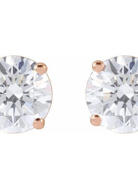 14K Yellow Gold 1/3 CTW Lab-Grown White Diamond Earrings