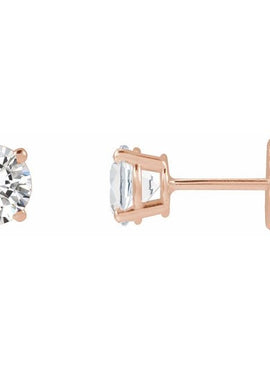 14K Yellow Gold 1/3 CTW Lab-Grown White Diamond Earrings