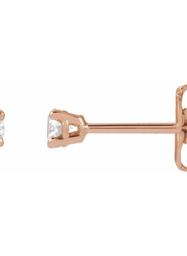 14K Yellow Gold 1/3 CTW Lab-Grown White Diamond Earrings