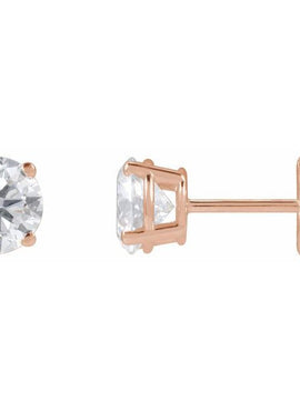 14K Yellow Gold 1/3 CTW Lab-Grown White Diamond Earrings