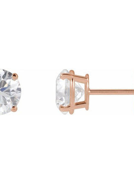 14K Yellow Gold 1/3 CTW Lab-Grown White Diamond Earrings