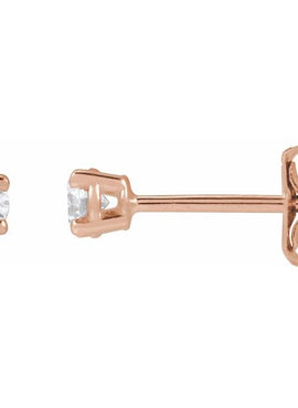 14K Yellow Gold 1/3 CTW Lab-Grown White Diamond Earrings