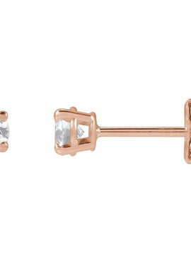 14K Yellow Gold 1/3 CTW Lab-Grown White Diamond Earrings