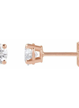 14K Yellow Gold 1/3 CTW Lab-Grown White Diamond Earrings
