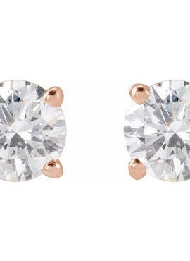 14K Yellow Gold 1/3 CTW Lab-Grown White Diamond Earrings