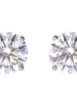 14K Yellow Gold 1/3 CTW Lab-Grown White Diamond Earrings