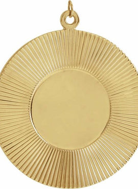 14K Yellow Gold Sunburst 20