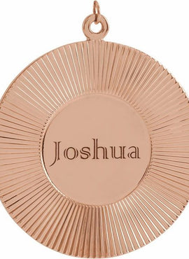 14K Yellow Gold Sunburst 20