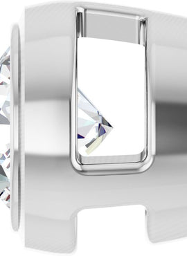 14K Rose Gold 1/4 CT Natural Diamond Slide Pendant