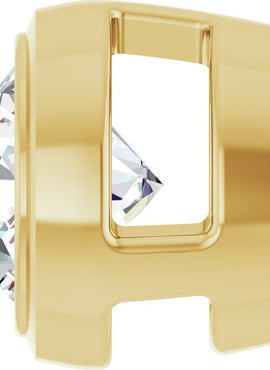 14K Rose Gold 1/4 CT Natural Diamond Slide Pendant