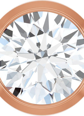 14K Rose Gold 1/4 CT Natural Diamond Slide Pendant
