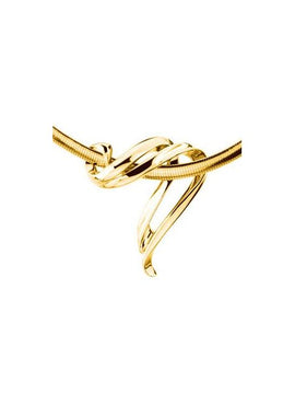 14K Yellow Gold Freeform Slide Pendant
