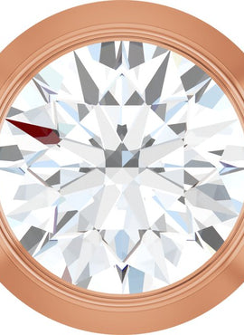 14K Rose Gold 1/4 CT Natural Diamond Slide Pendant
