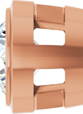 14K Rose Gold 1/4 CT Natural Diamond Slide Pendant