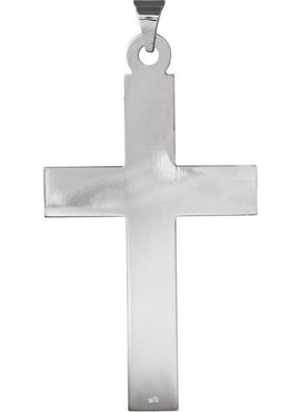 14K Yellow Gold Engravable Cross Pendant