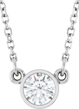 14K Rose Gold 1/4 CT Natural Diamond Solitaire 18