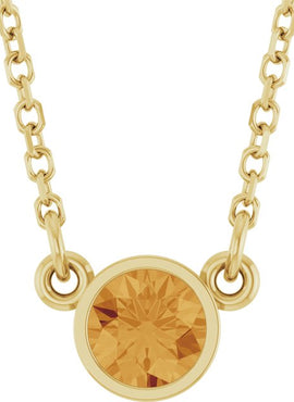 14K Rose Gold 1/4 CT Natural Diamond Solitaire 18