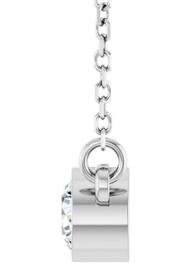 14K Rose Gold 1/4 CT Natural Diamond Solitaire 18